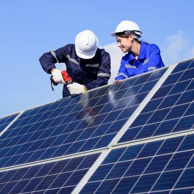 Solární panely, instalace